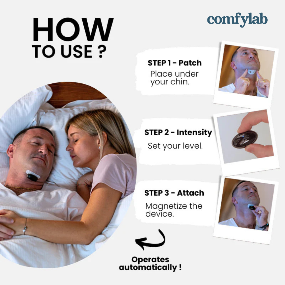 Comfylab PulseAir | Appareil Intelligent de Neurostimulation Anti-Ronflement
